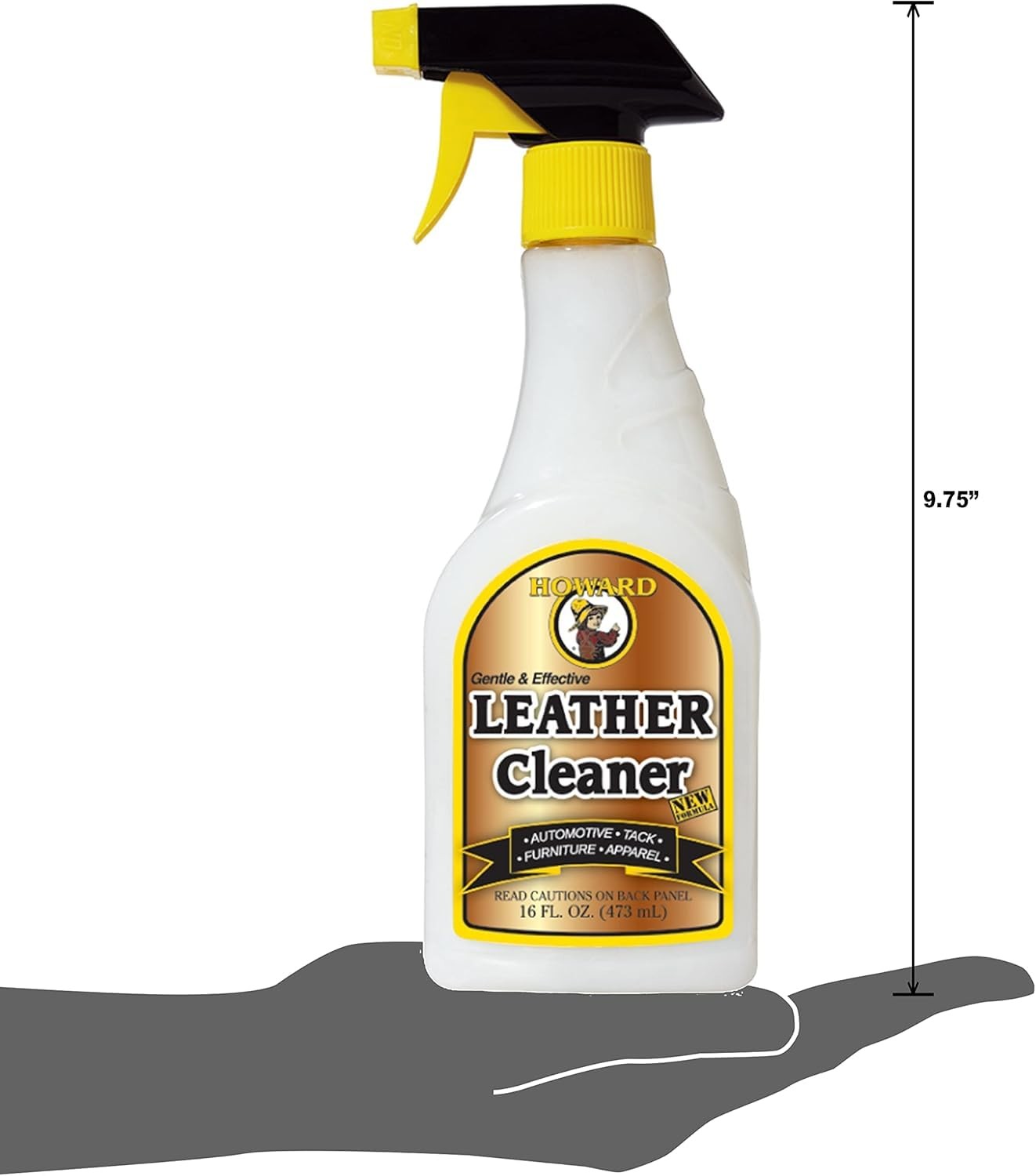 Howard Products LTC016 Leather Cleaner, 16 oz, 16 Fl Oz (Pack of 1), White