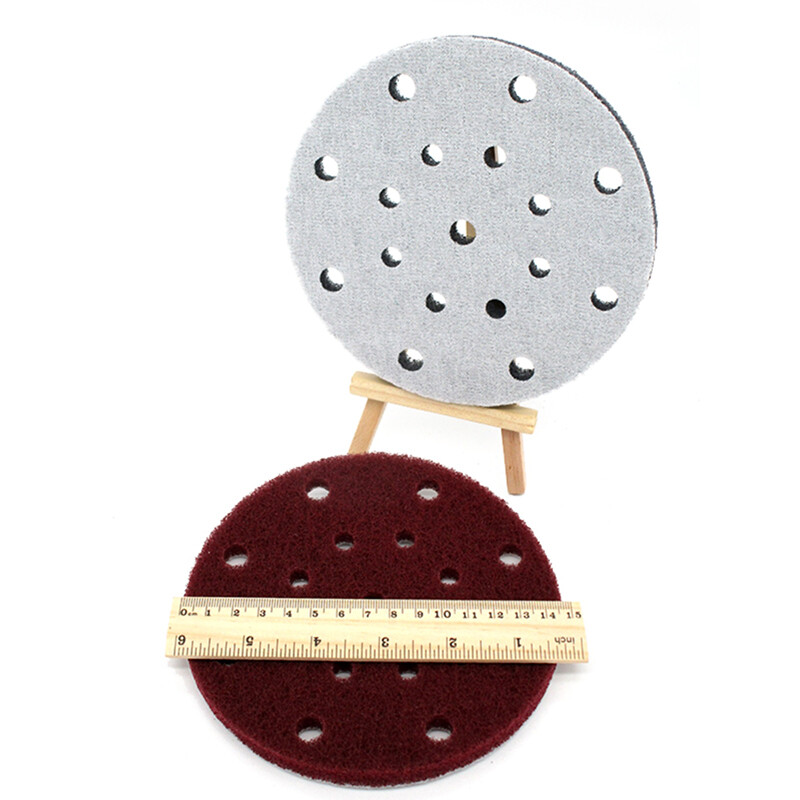 6″ 150mm 17 Hole Scouring Pad Sanding Discs Abrasive Cleaning Pads 240#-800#