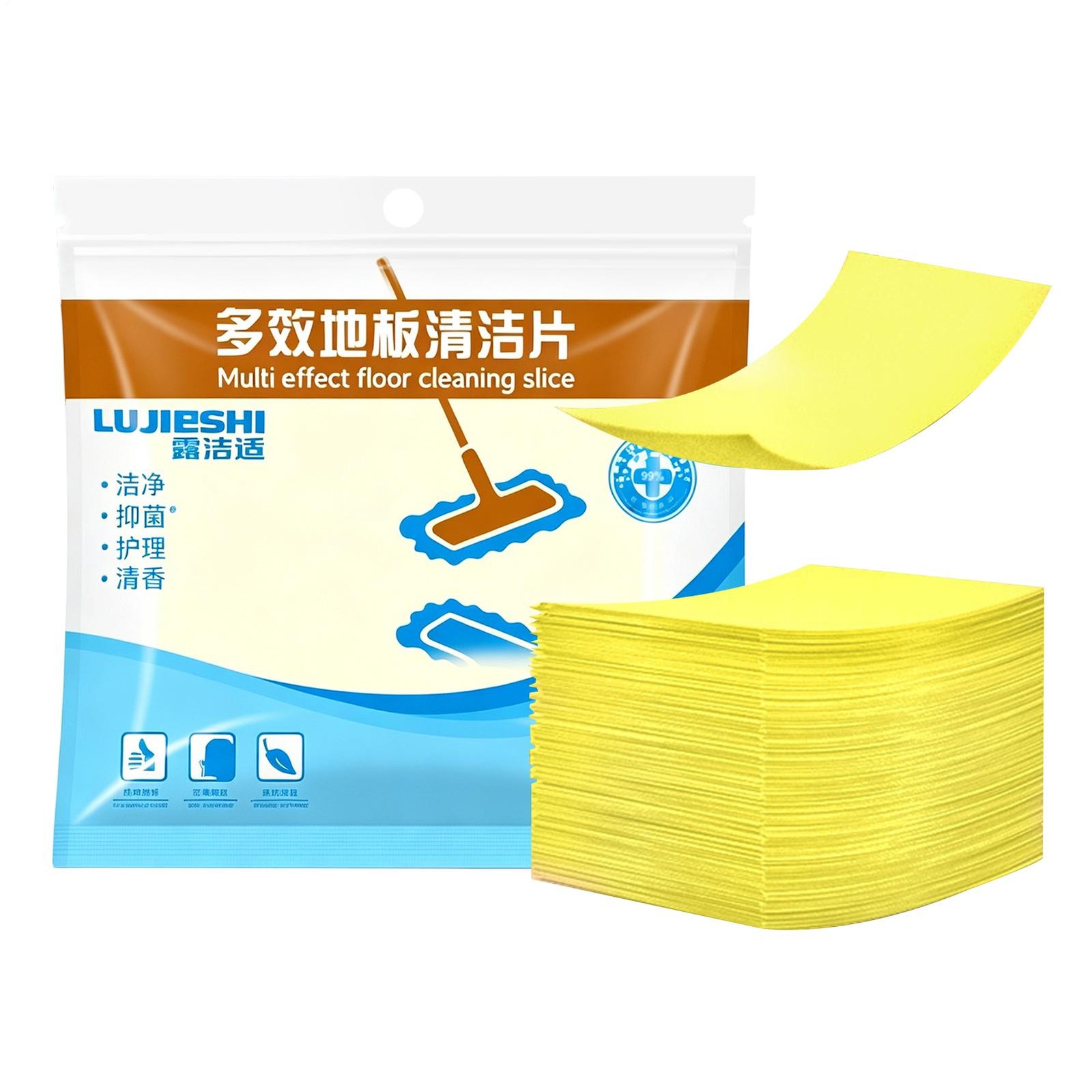 Multi-Effect Floor Cleaning Sheets,30pcs Water-Soluble Floor Cleaning Sheets