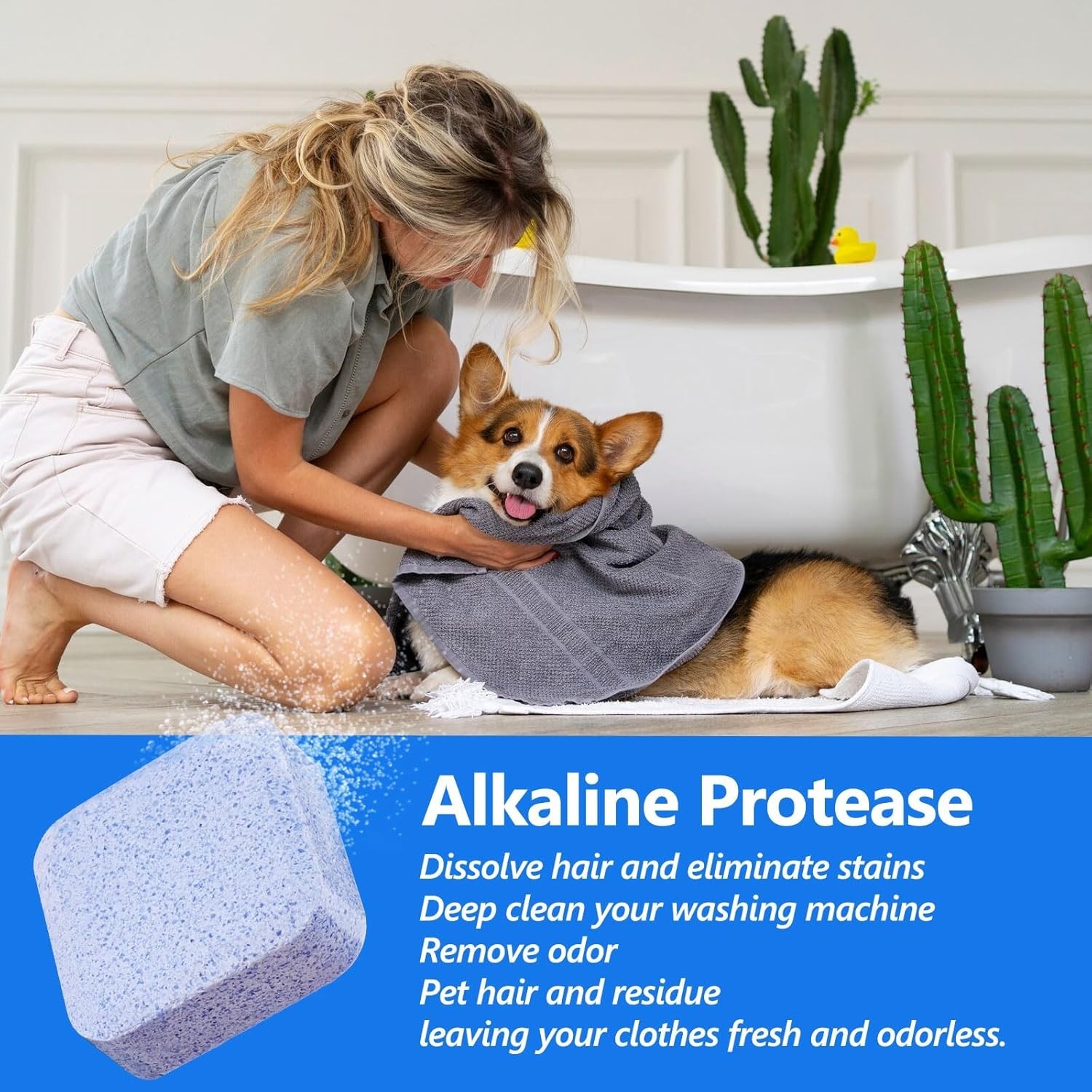 Washing Machine Cleaner Tablets 36 Pack Pet Hair Odor Remover HE Washer Top NEW*