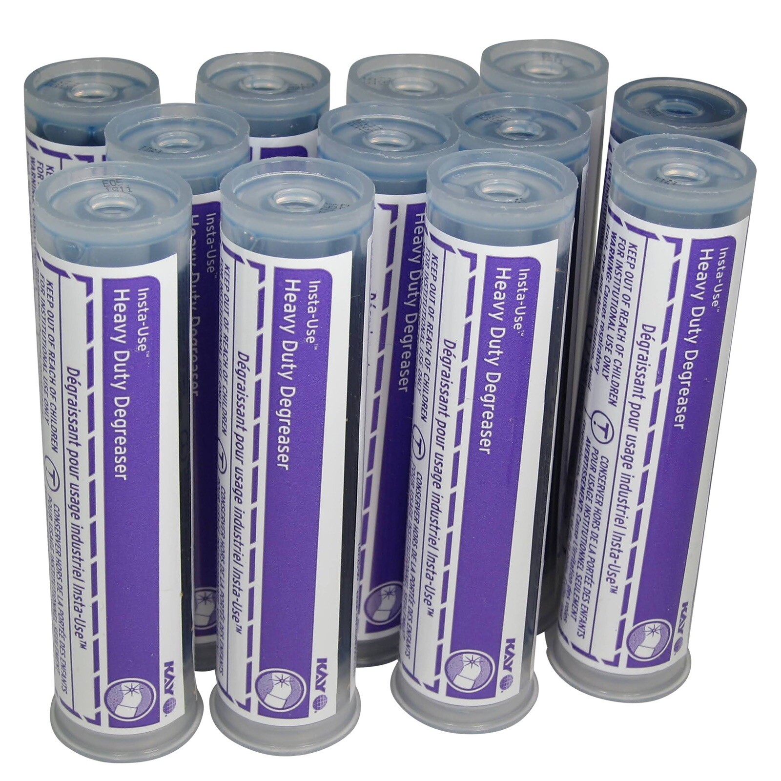 Qty 12, Kay Heavy Duty Insta-Use Degreaser Concentrate, 10 mL Tubes, 1111929