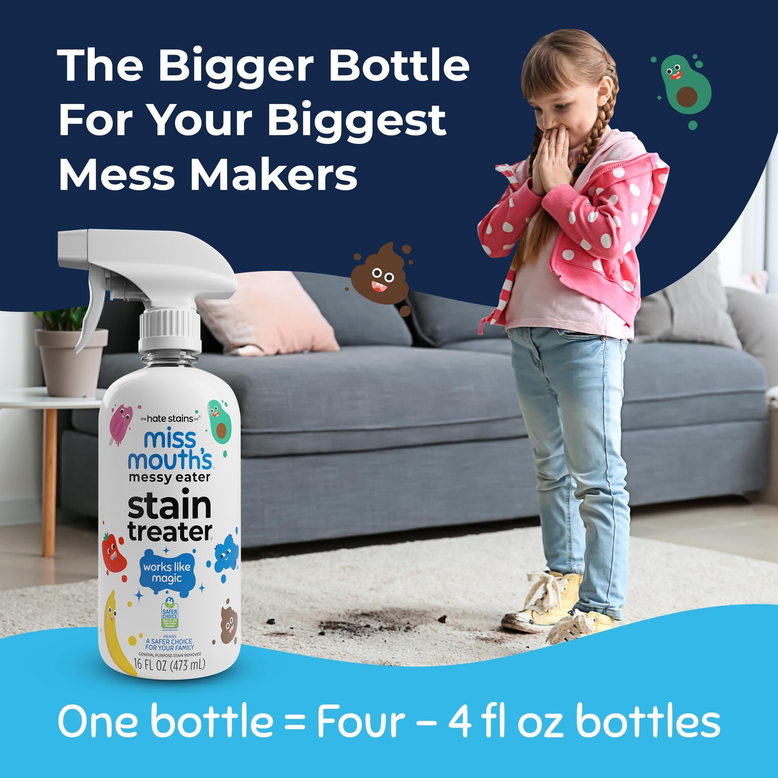 Miss Mouth s Messy Eater Stain Treater Spray 16oz Stain Remover Newborn & Baby