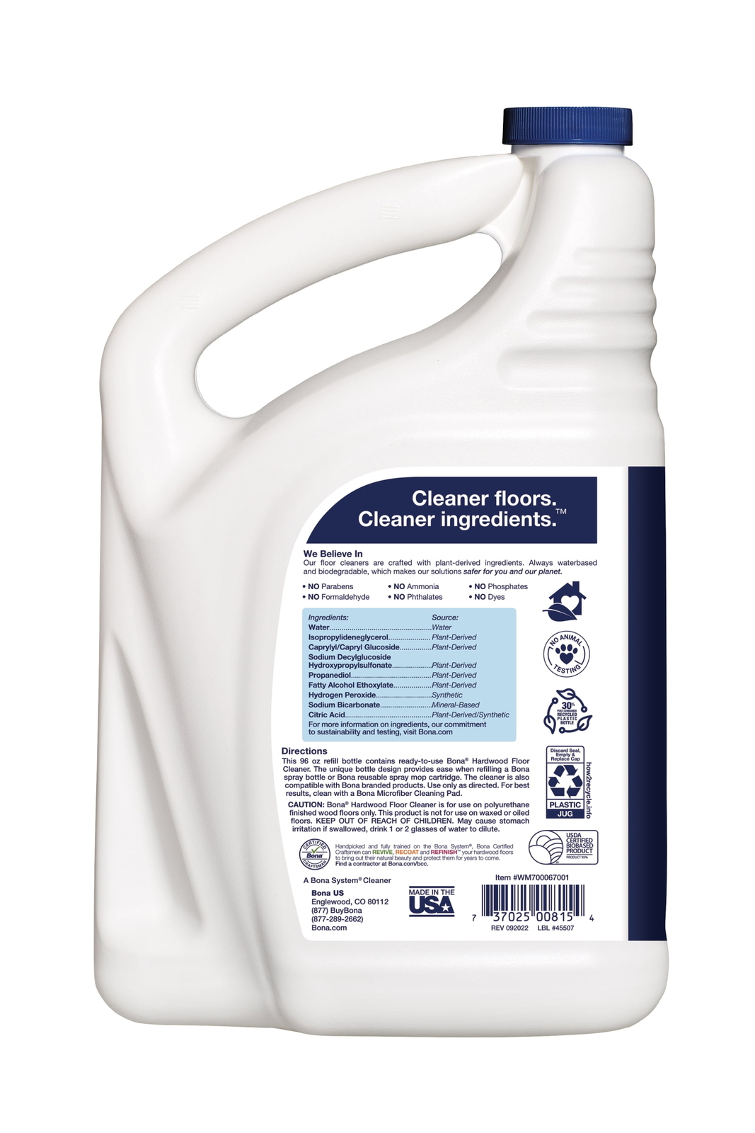 Hardwood Floor Cleaner Refill, 96 Fl Oz