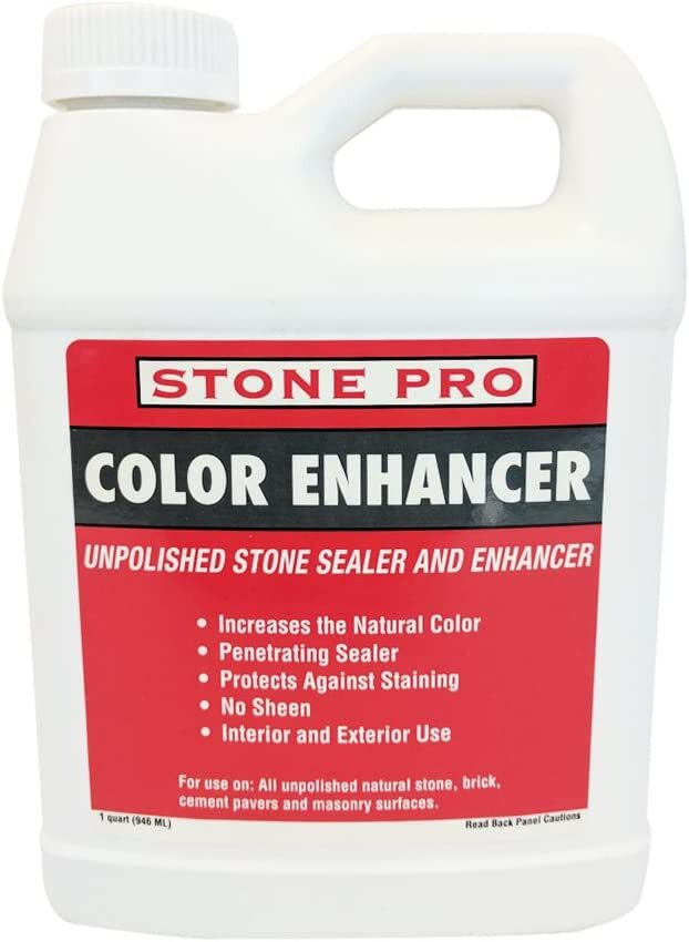 Stone Pro Color Enhancer Impregnating Sealer for Stone Slate Brick Pavers & More