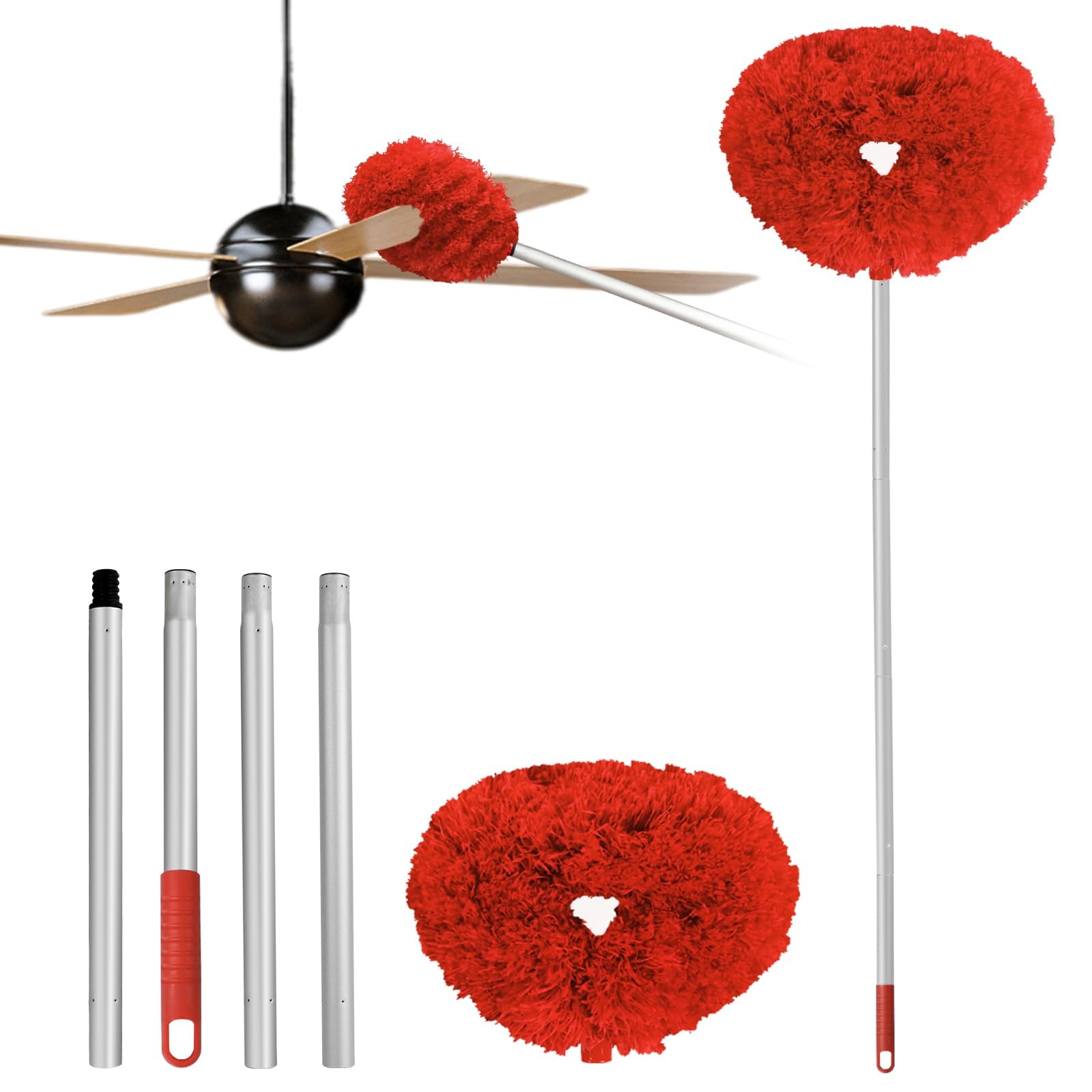Ceiling Fan Cleaner Duster Reusable Microfiber Ceiling Fan Blade Cleaner Remo…