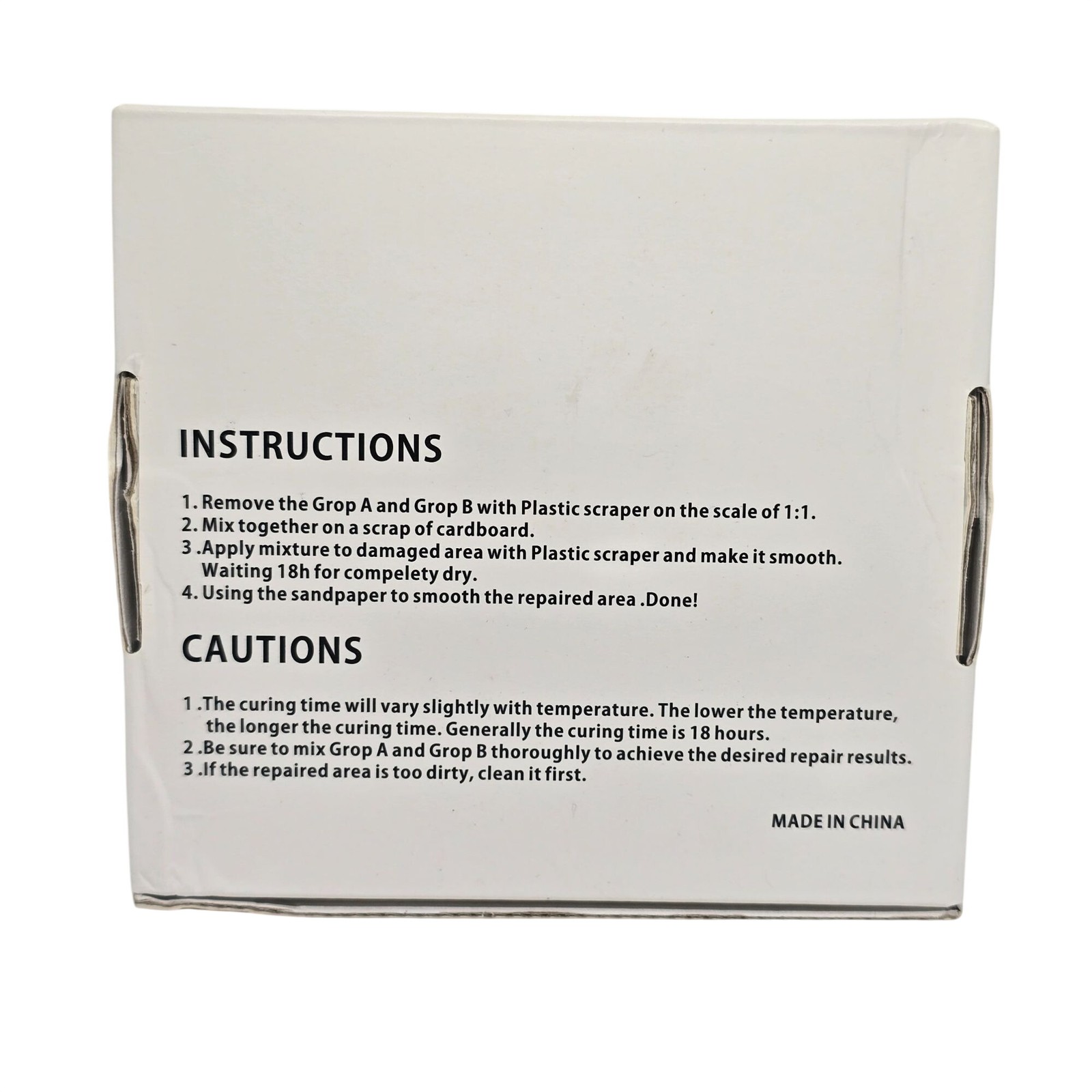 Butecare Tub & Tile Repair Kit White 7oz For Smooth Porcelain-Like Finish