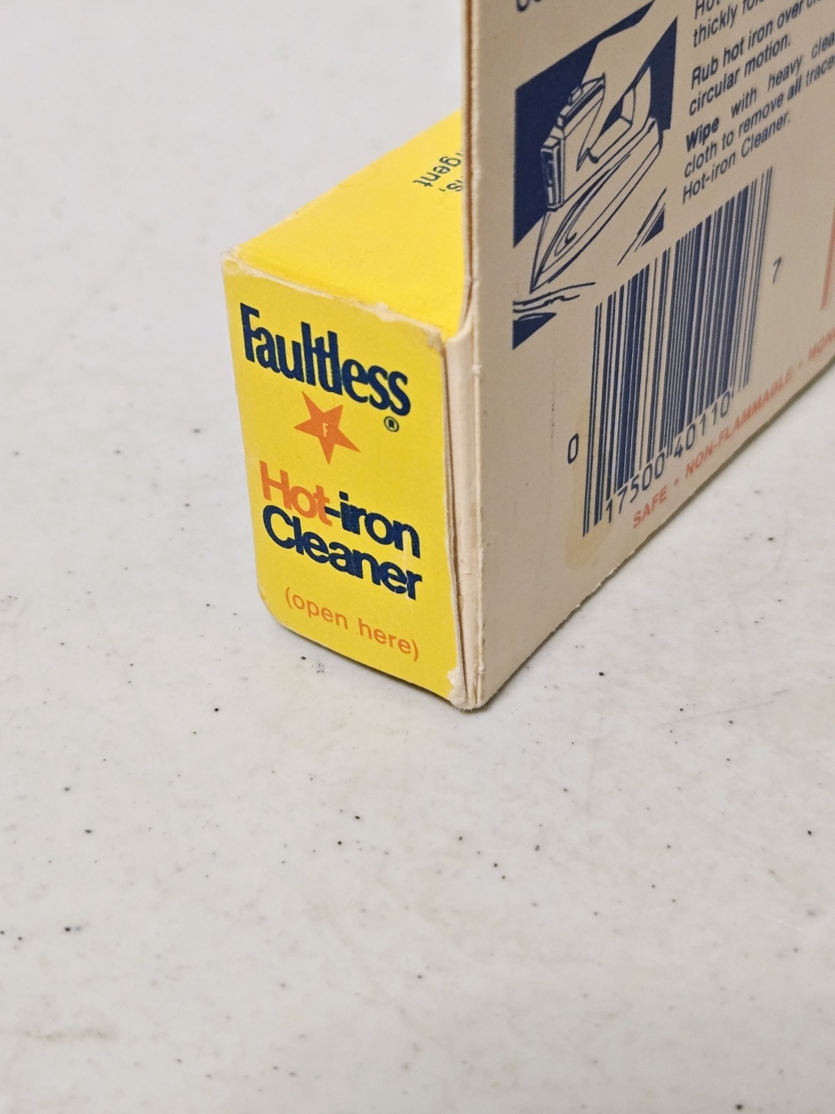 Vintage Faultless Hot Iron Cleaner 1oz 28 Grams (Open Box)