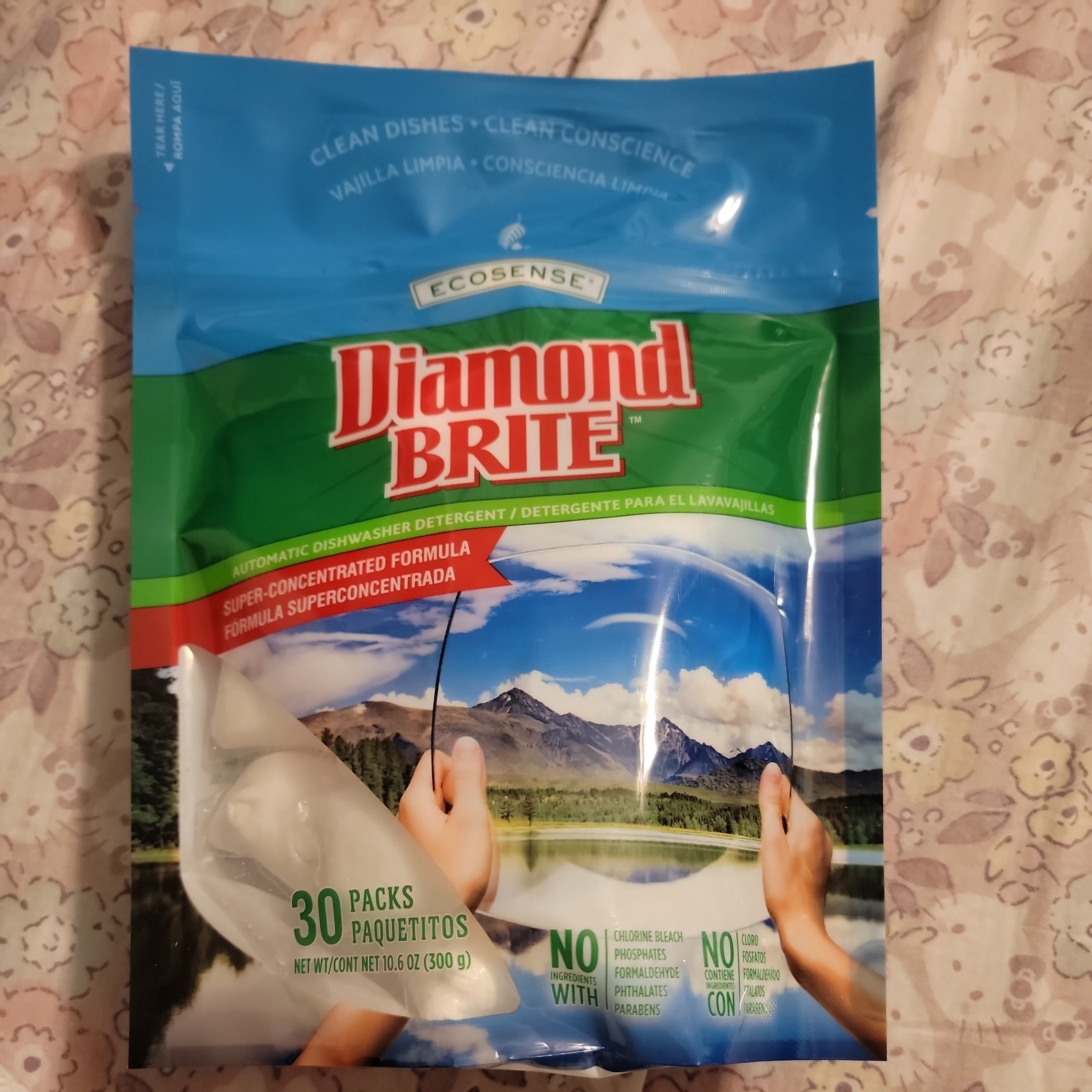 NEW DIAMOND BRITE DISHWASHER DETERGENT 30 PK EA PODS Eco Sense Sealed