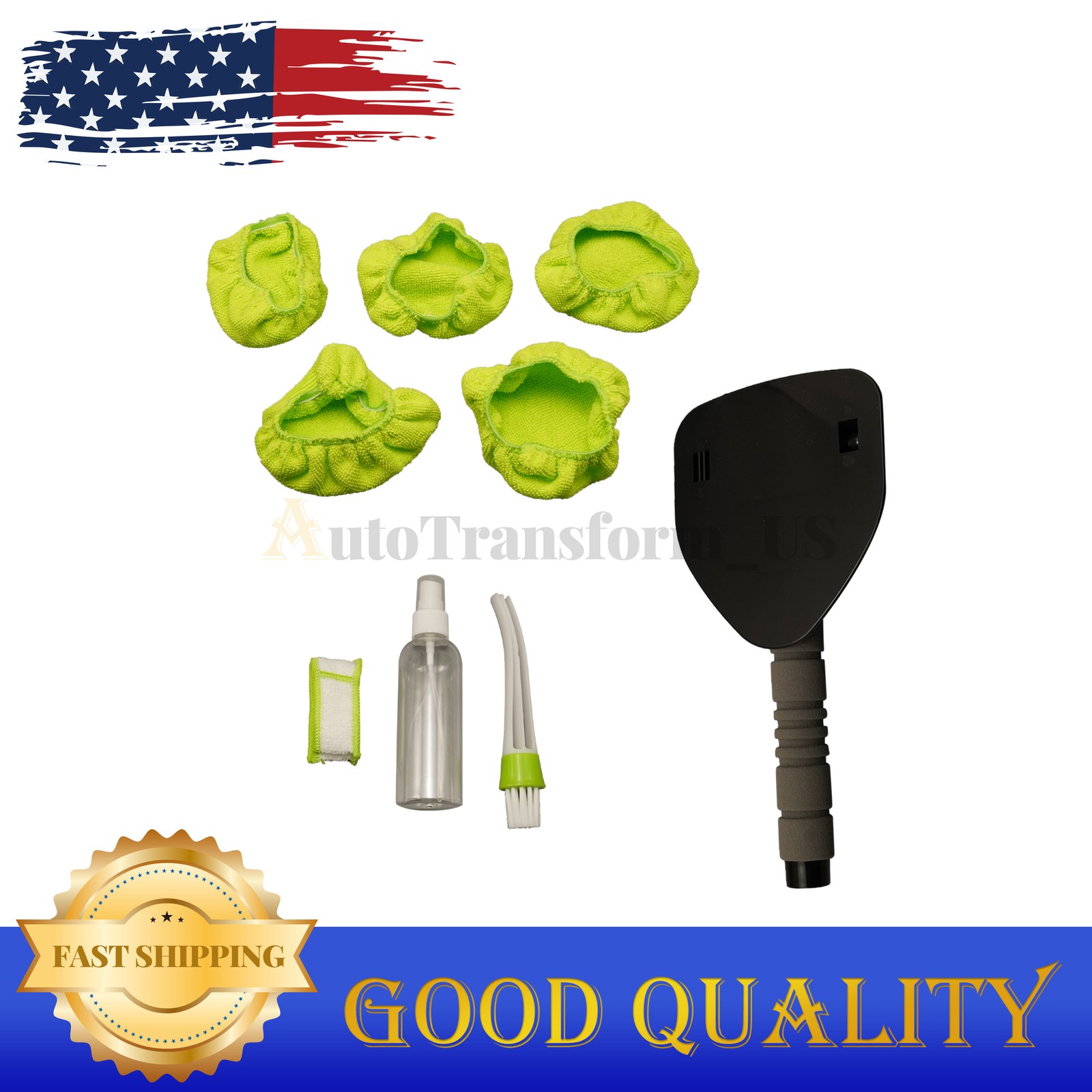 Windshield Cleaning Tool Kit Extendable Car Window Glass Wiper Cleaner Brush Pad
