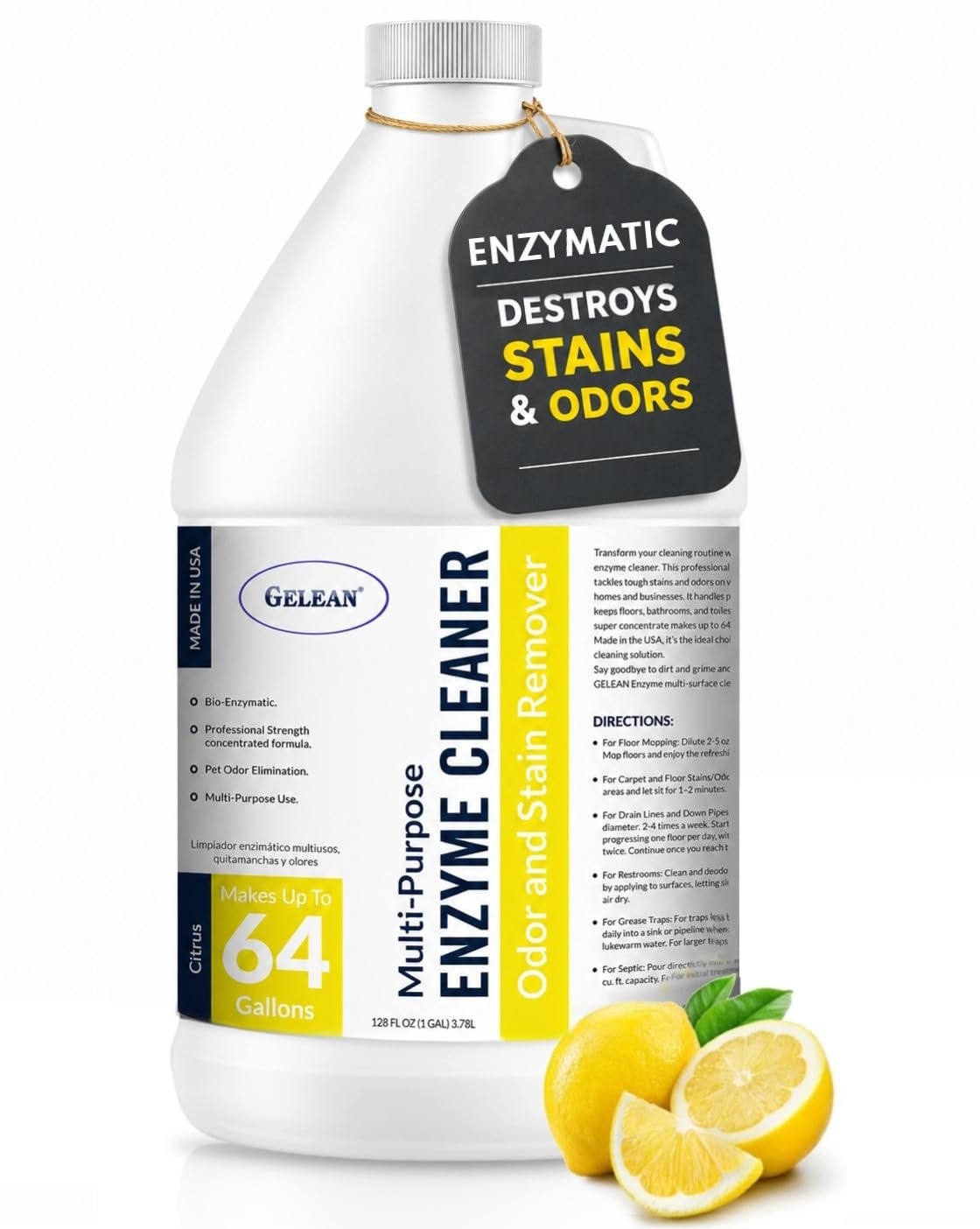Enzymatic Cleaner Multi-Purpose Enzyme Cleaner for Dog Urine and Poop Carpet …