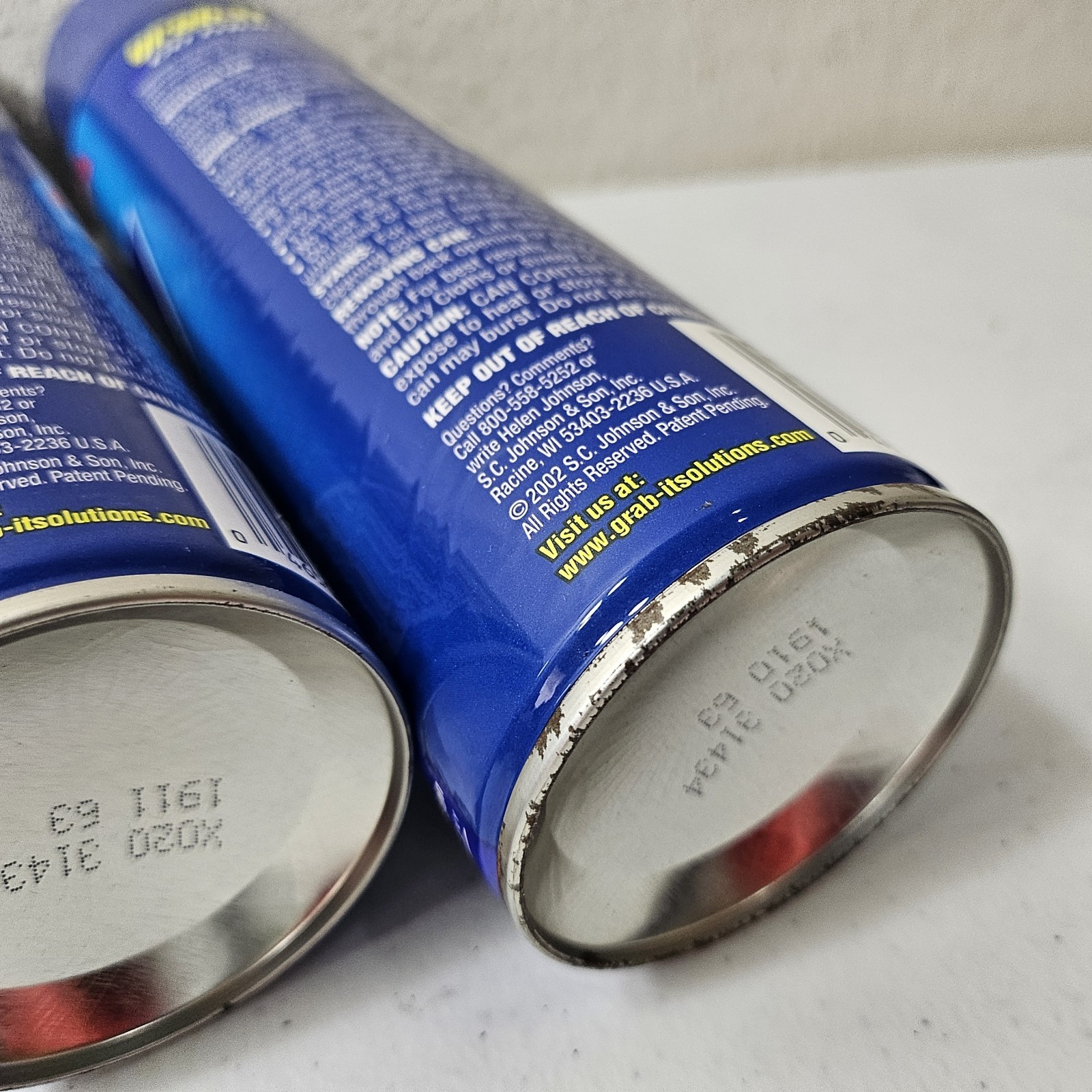 (2) Grab It Mopping System Floor Cleaner 20oz Cans for Grab-It Go Mop