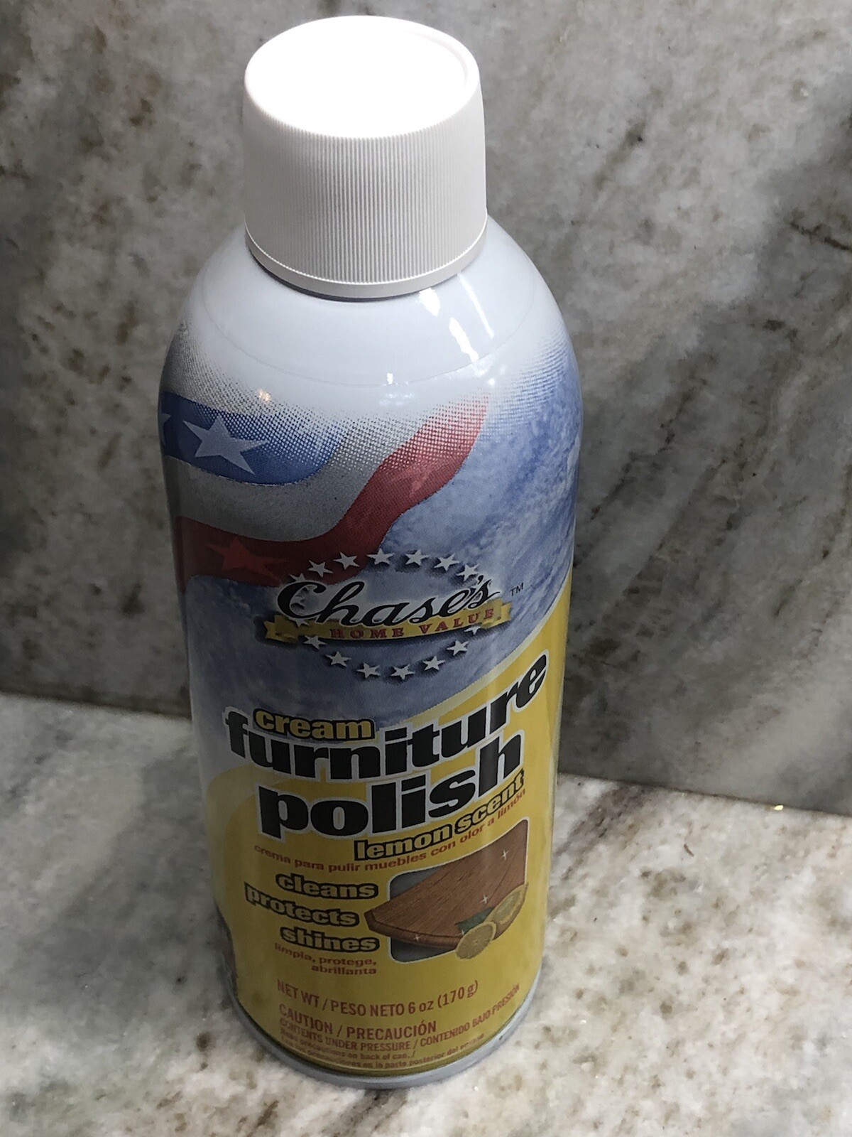 ShipN24Hours.New-Chase Home Value Cream Furniture Polish Lemon Scent. 6 OZ.