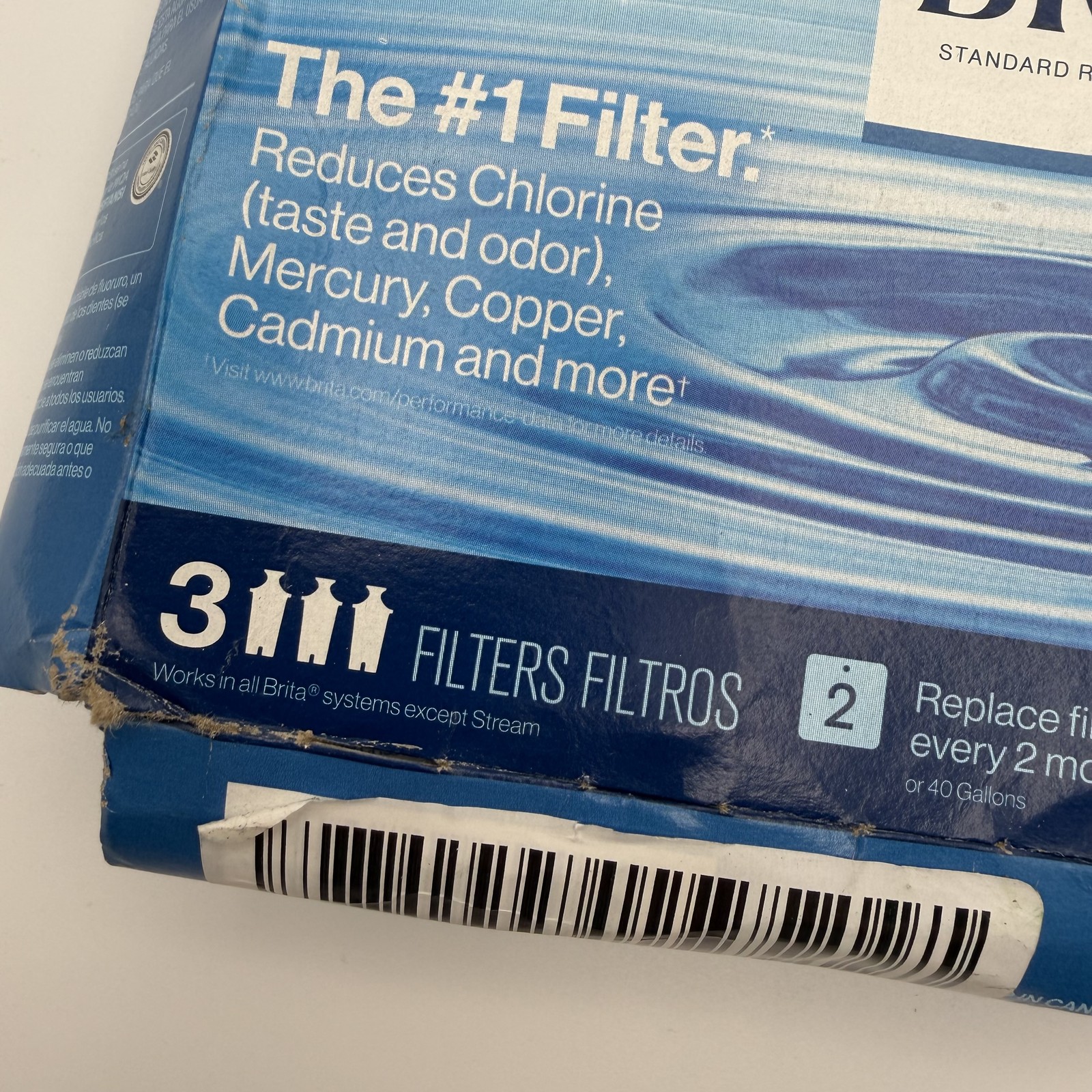 BRITA Standard Water Filter Cartridges – 3-Pack – Reduces Chlorine, Mercury