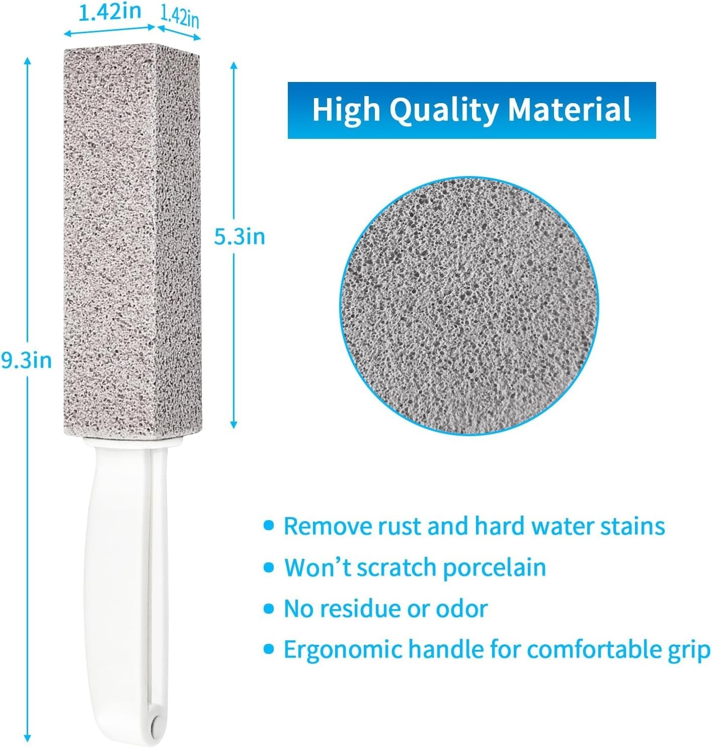 All-in-One Cleaning Stone for Hard Water Stains – 2-Piece Set for Ultimate Clean