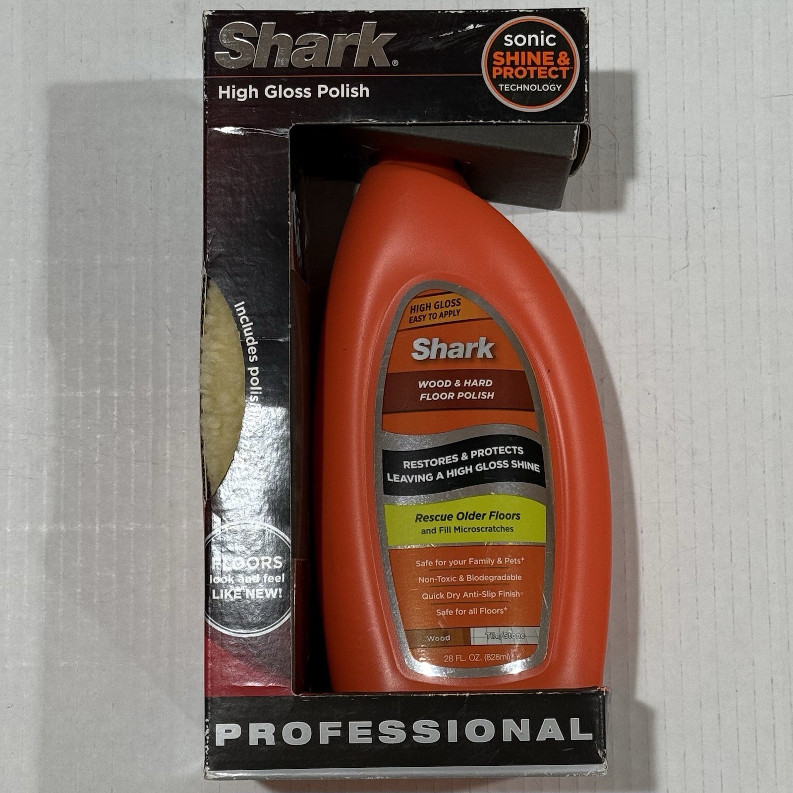 SHARK Wood & Hard Floor Cleaner Wood Floor Polish 28 oz. Discontinued NEW SEALED