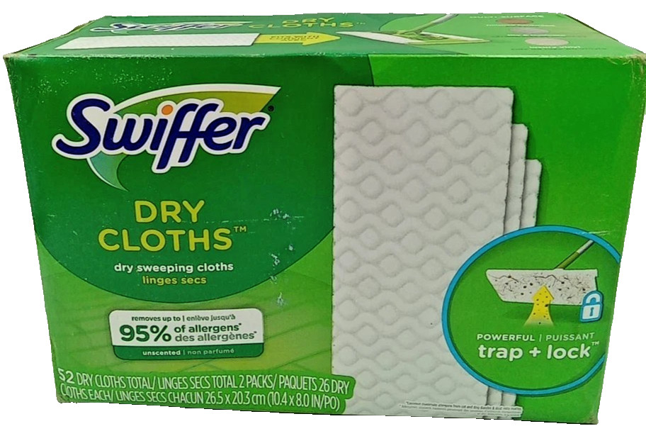 Swiffer Sweep Mop Dry Pads Refill Unscented 52ct Sweeping Cloths