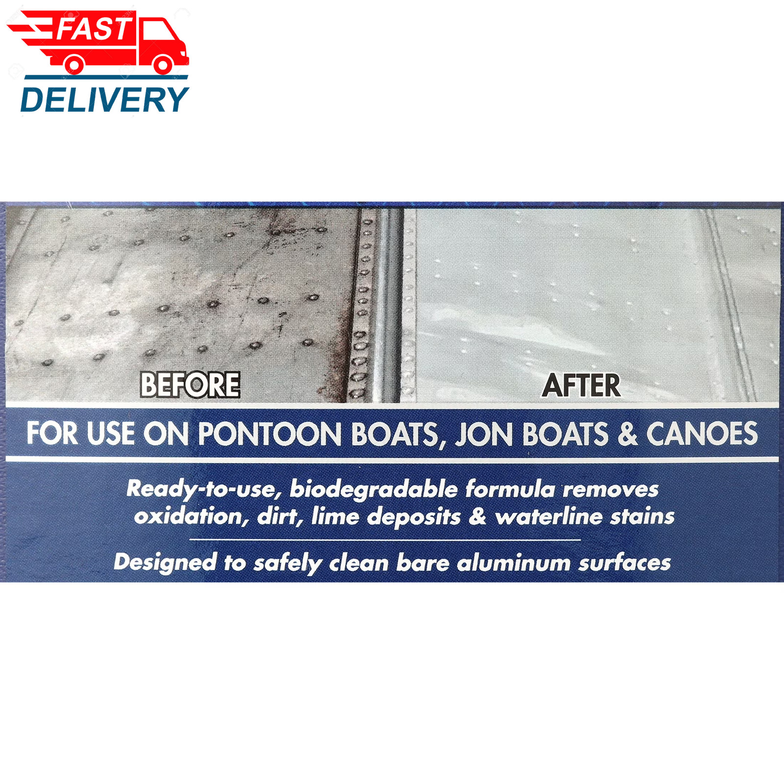Ultimate Aluminum Cleaner & Restorer – for Pontoon Boats, Jon Boats, 64 OZ 👌✅