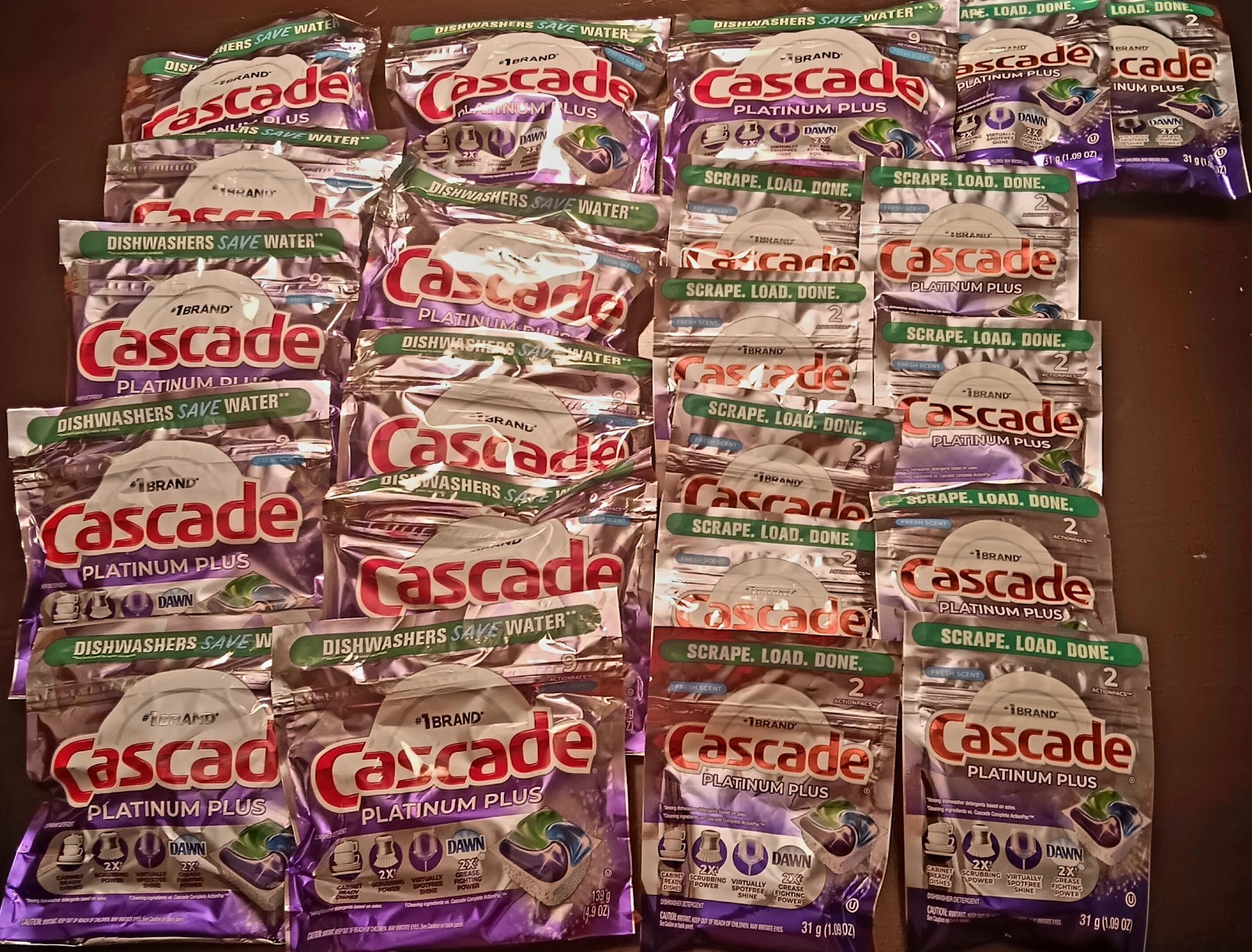 Cascade Platinum Plus ActionPacs Dishwasher Detergent Pacs Fresh Scent 121 ct
