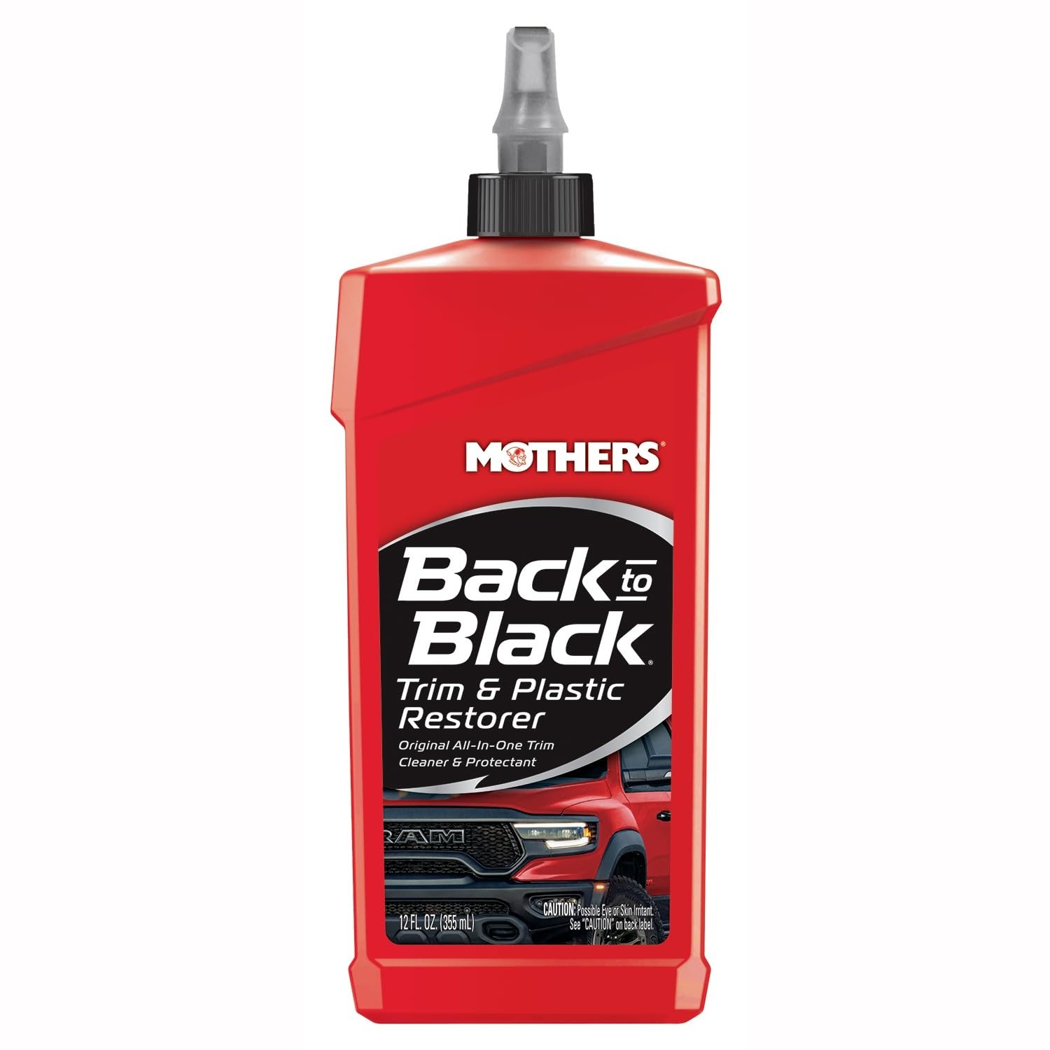 Mothers 06112 Back to Black Trim and Plastic Restorer – Rubber & Vinyl – 12 Oz