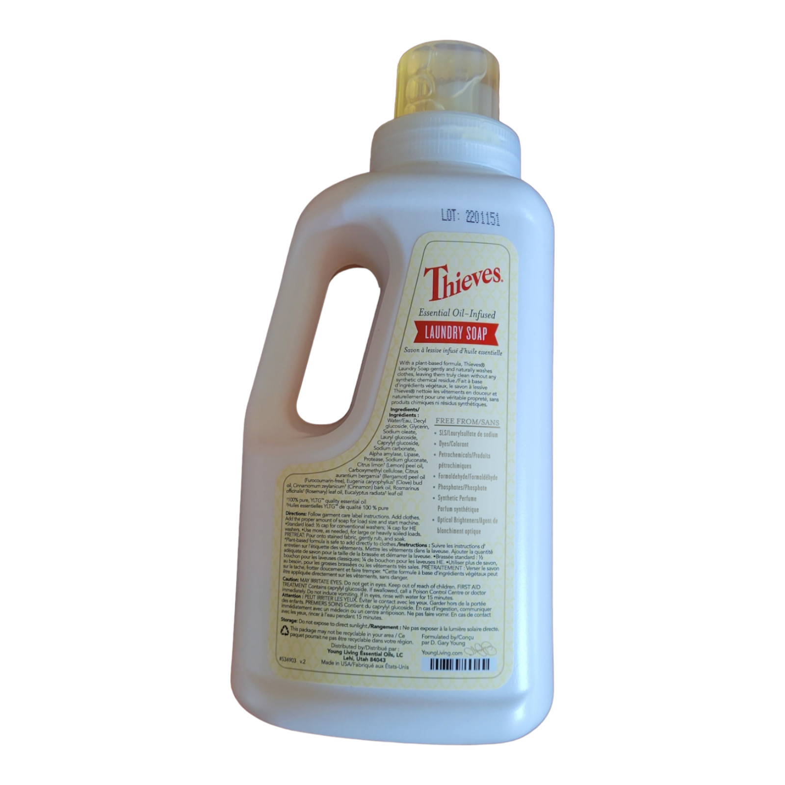 Young Living Thieves Laundry Soap (946 ml) – New – Free Shipping