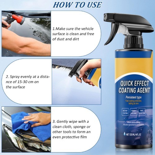 2Pcs Advanced Car Quick-Acting Coating Agent Spray, Car Coating Spray, 2025 New