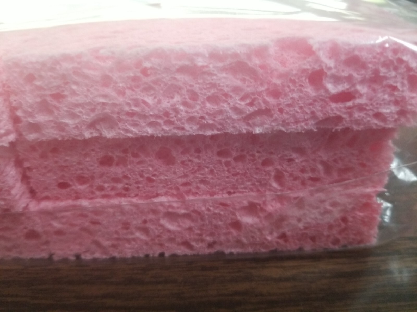 LAVEX MEDIUM DISHWASH PINK CELLULOSE SPONGE, 3.5″ x 6″ x 0.75″ (6 PADS PER BOX)
