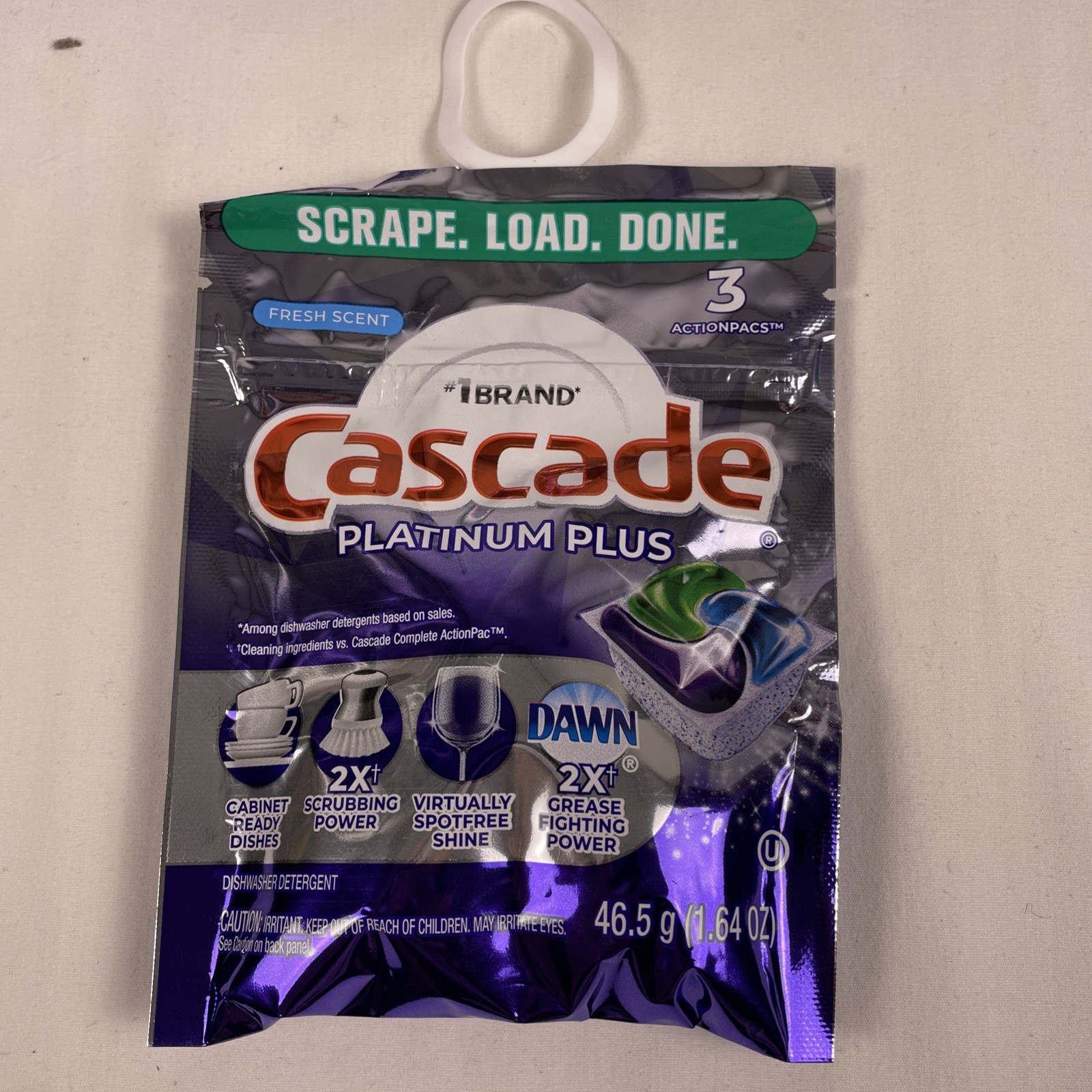 Cascade Platinum Plus Dishwasher Pods Fresh Scent Bulk Lot 90 Count (30x 3-Pk)