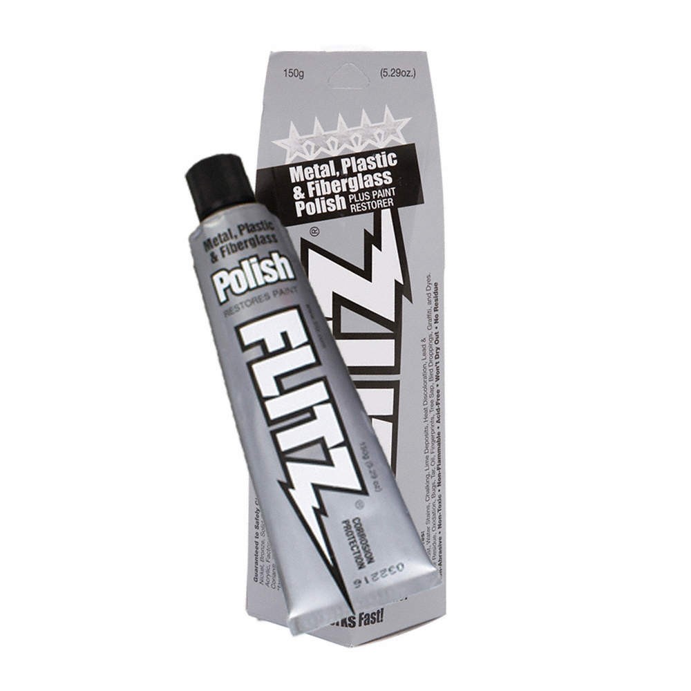 FLITZ PREMIUM POLISHING PRODUCTS BU 03515 Metal Cleaner,5.29 oz,Tube,8.1 pH PK 5