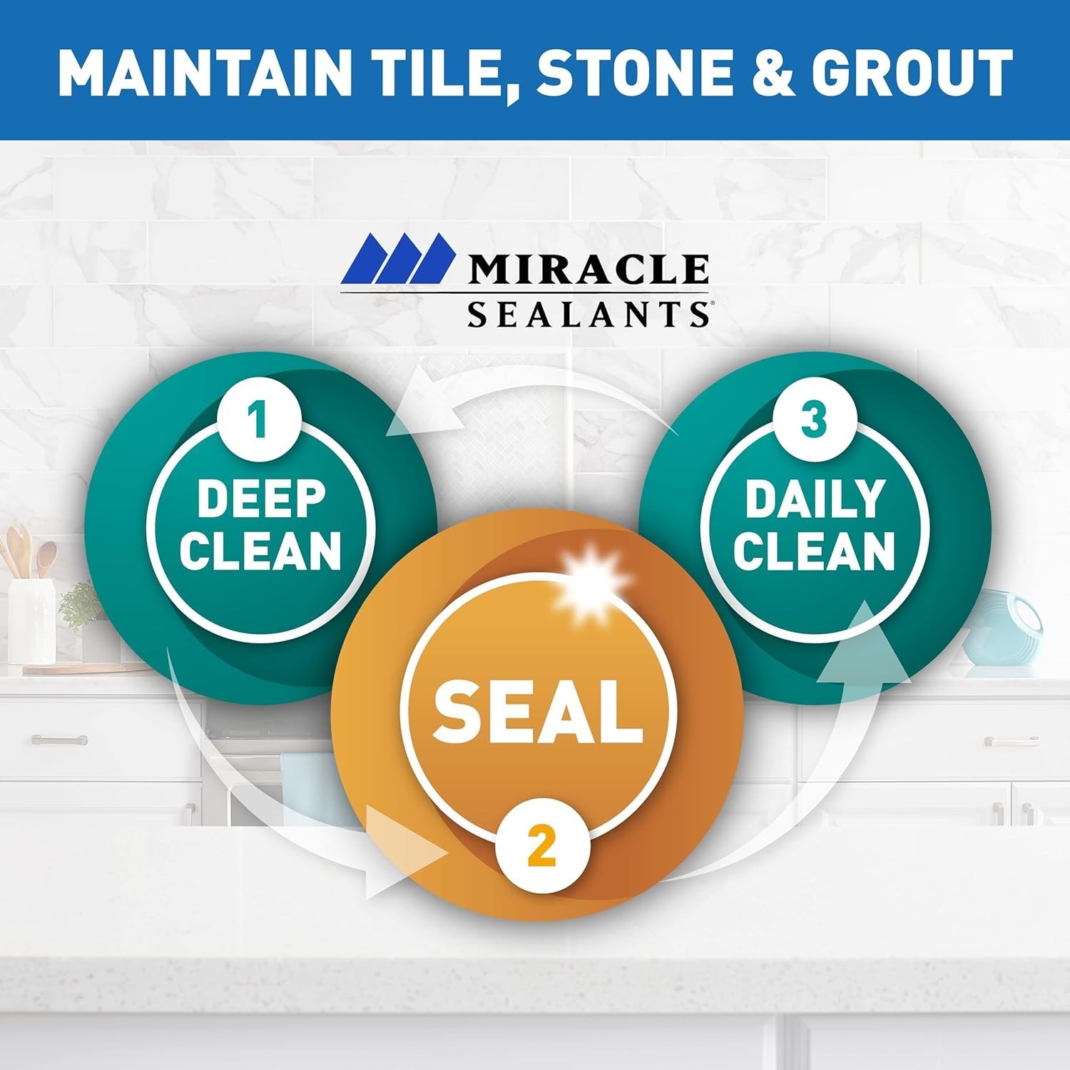 Tile Cleaner Concentrate for Natural Stone and Grout 32 oz, pH Neutral, Interior