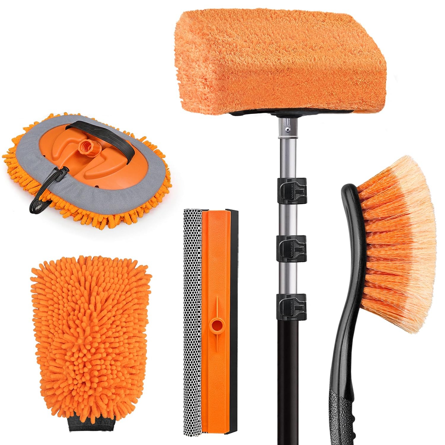 ARTIPOLY 20ft Reach Car Wash Brush with Long HandleCar Cleaning Kit with 412F…