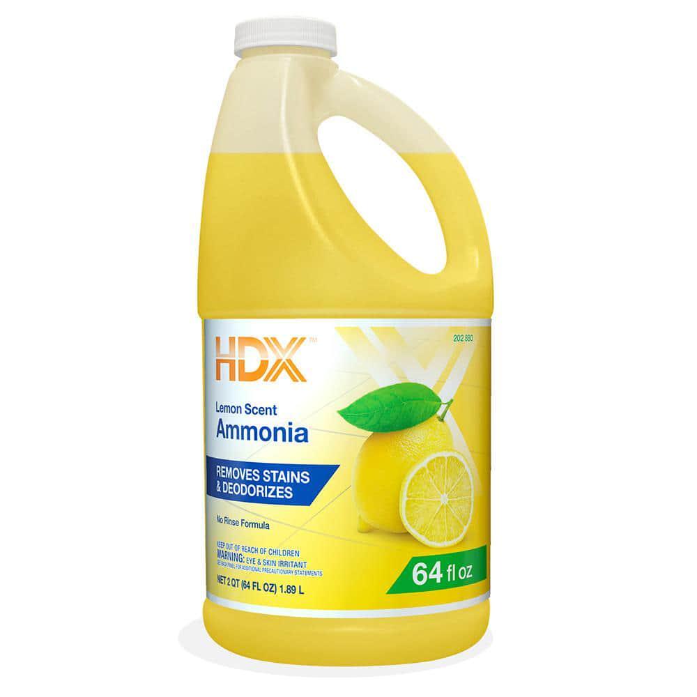 HDX 64 oz. Concentrated Lemon Ammonia All Purpose Cleaner (4 PACK)