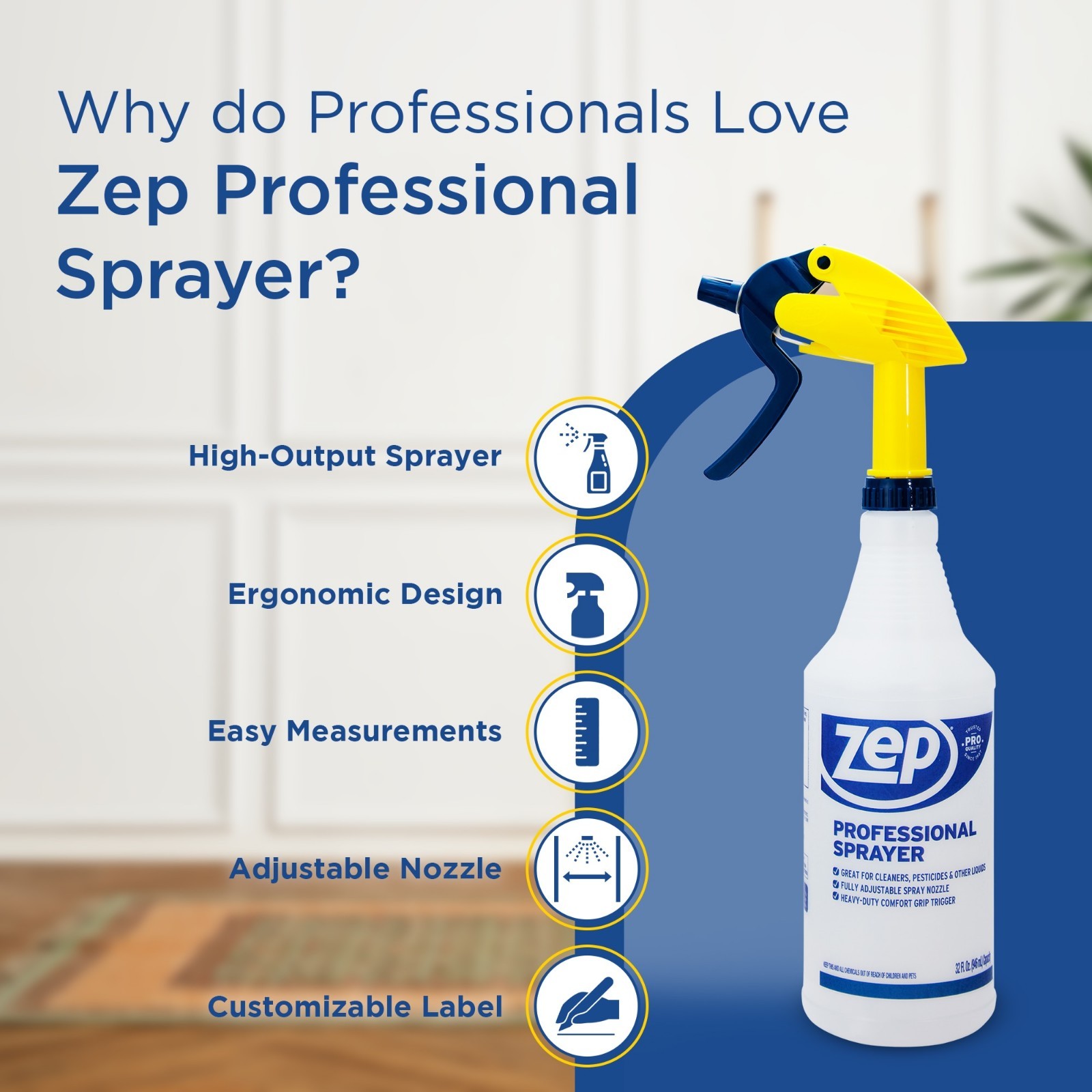 Zep 32-oz Plastic Professional Spray Bottle Spray trigger only