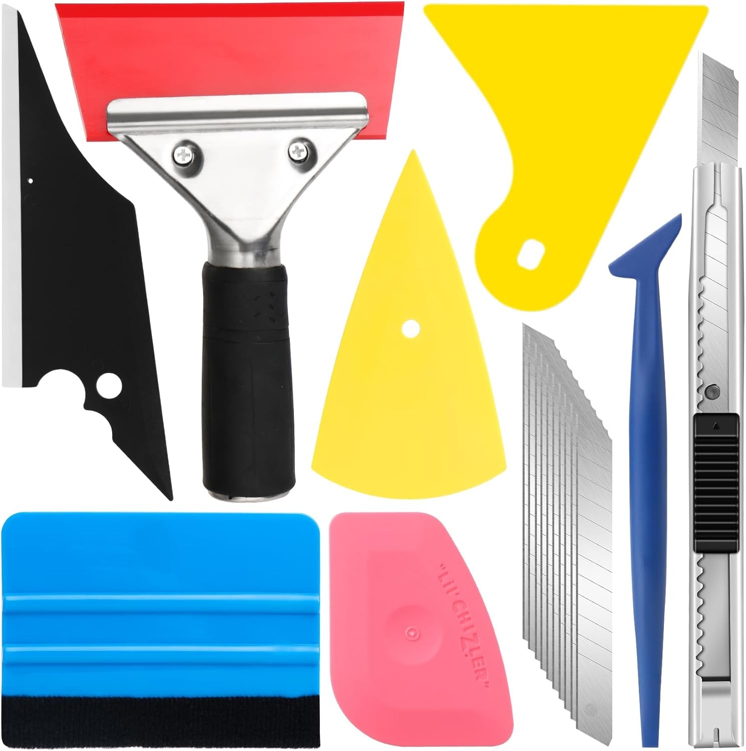 18 Pcs Window Tint Kit, Vinyl Wrap Tool Kit – Professional Window Tint Tools &