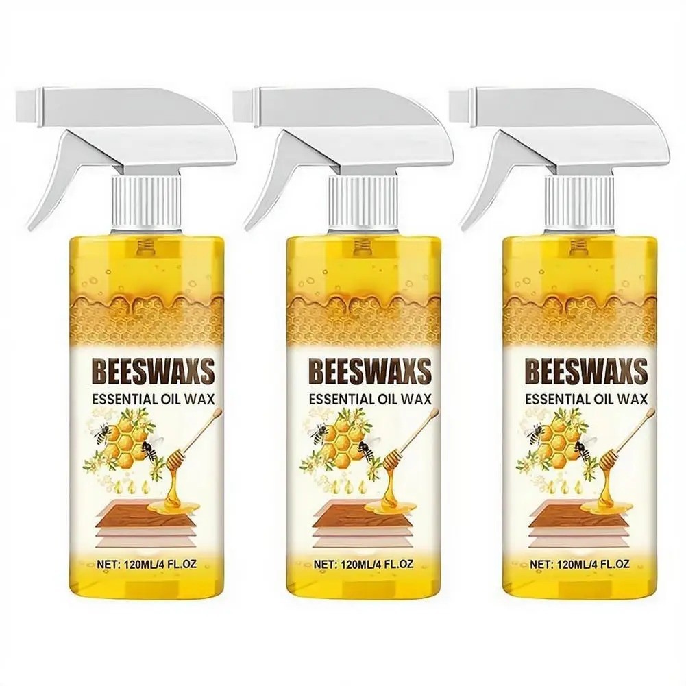 Beeswax Spray Essential Oil Wax,Multi-Purpose Furniture Polish,Wood Care Spray