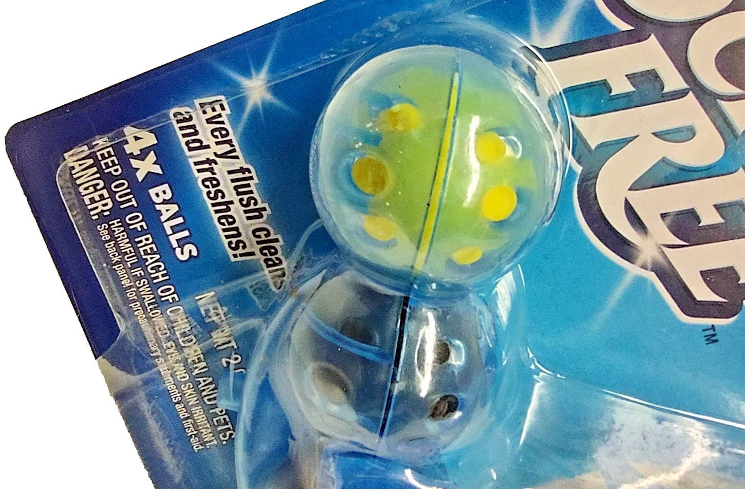 4x Scrub Free Lemon Automatic Toilet Cleaner Rim Hangerb 4x Balls 2 oz Ea SEALED
