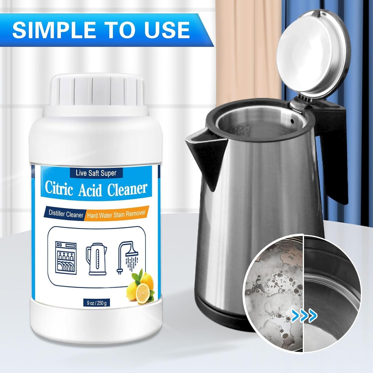 Distiller Descaler Citric Acid Cleaner 1 Lb Bulk Citric Acid Powder for Cleaning