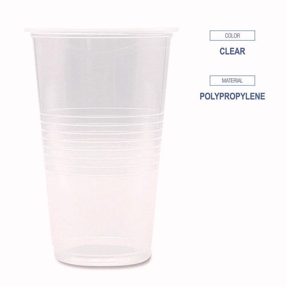 Boardwalk TRANSCUP20PK 20 oz. Translucent Plastic Cold Cups – Clear (50/PK) New