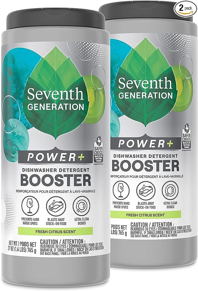 BRAND NEW Seventh Generation Power + Dishwasher Detergent Booster Powder 2pcs