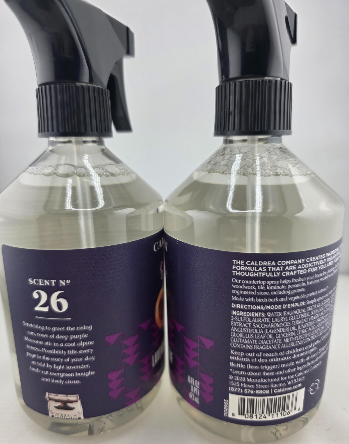 Caldrea Multi-Surface Countertop Spray, LAVENDER CEDAR LEAF ( 2 pc )