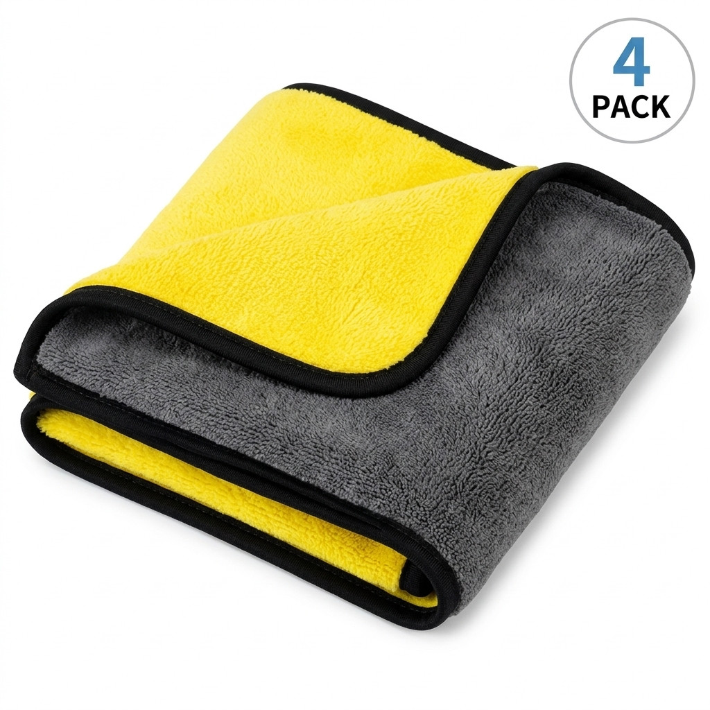 22 Pack Microfiber Towels 30x30cm Car Detailing Cleaning Cloth Double Sided Thic
