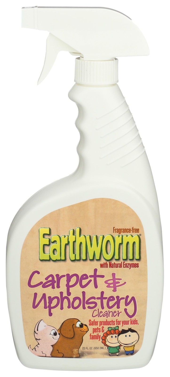 Earthworm Carpet & Upholstery Cleaner Spot & Stain Remover – Natural Enzymes,…