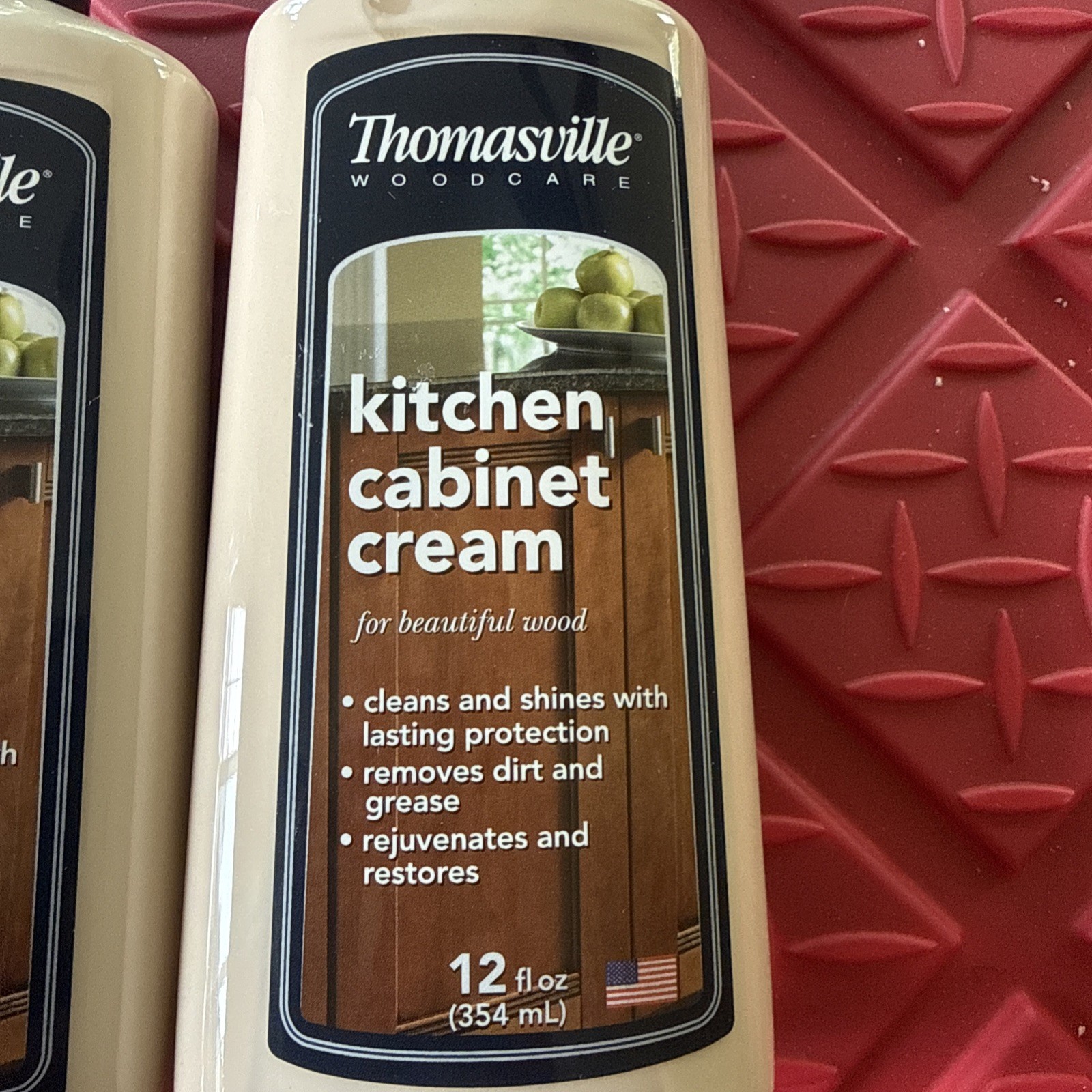 2 Pack Thomasville Kitchen Cabinet Cream For Wood Cleans Shines Protects 12oz