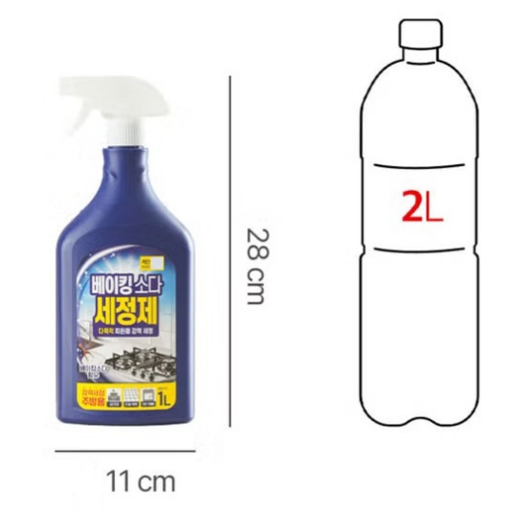 Baking Soda All-Purpose(Tile Wall, Oven, Sink, Hood, Drain, etc) Cleaner 1000ml