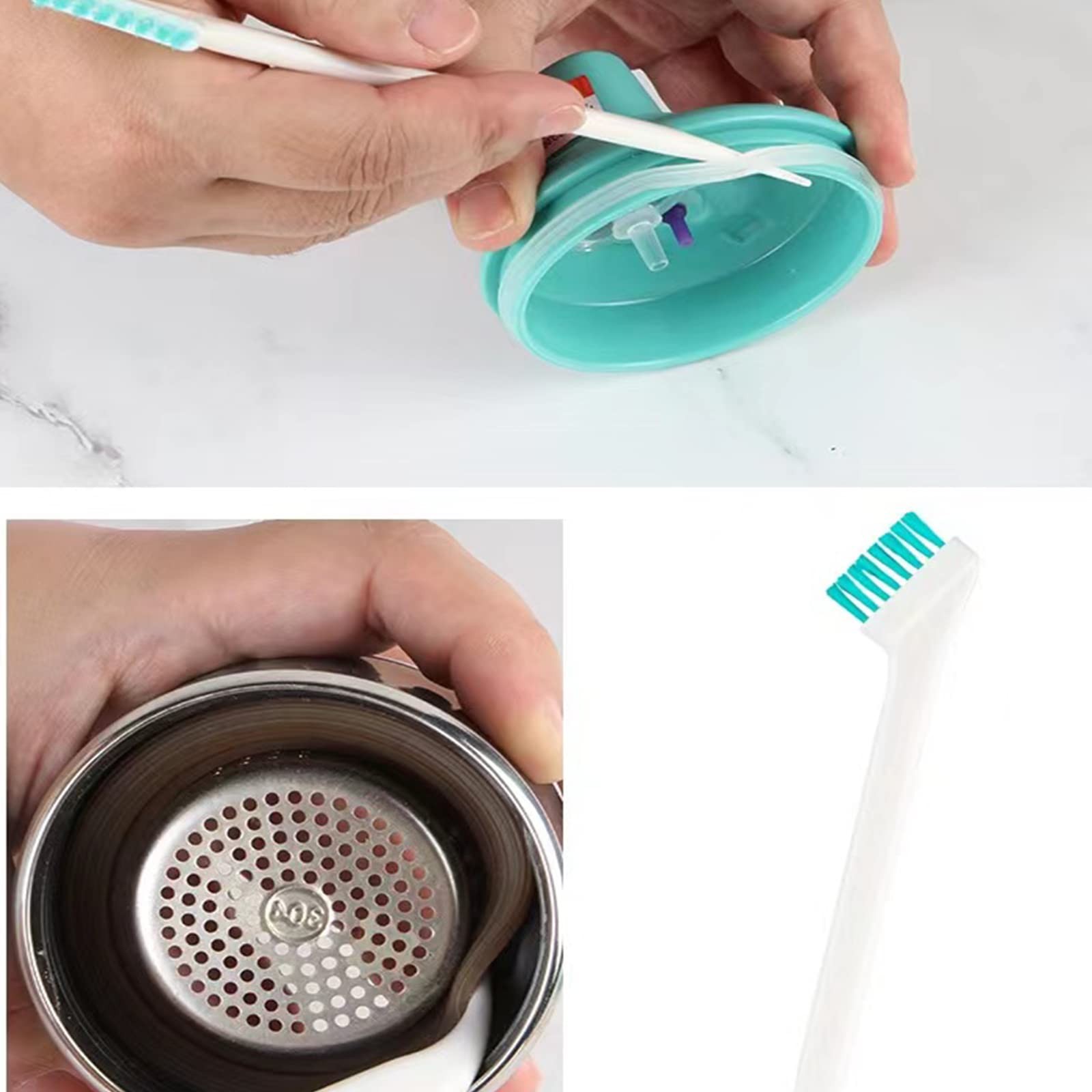 16 Pcs Crevice Gap Cleaning Brush Tool, 8 in 1 Detail Cleaner Brush for Bottl…