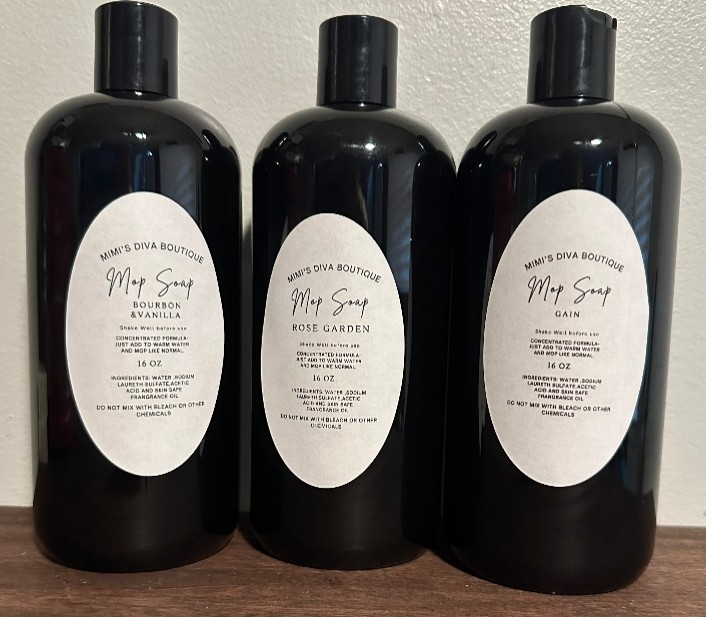 Handmade Highly Scented Mop soap, 16oz bottlesStrong Scented & Effective Cleaing