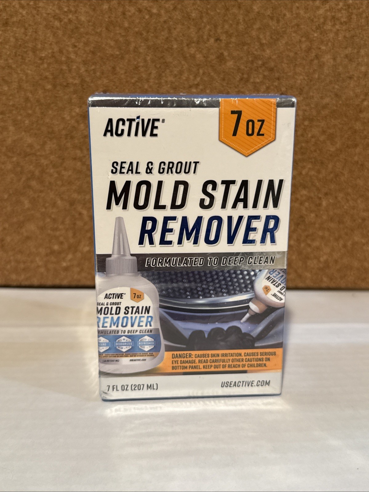 NEW & SEALED – Active Mold Stain Remover Seal Grout Deep Clean 7oz – Deodorizes