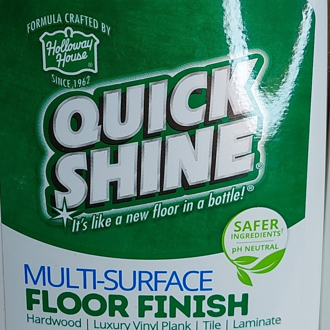 Quick Shine Multi Surface Floor Finish 27oz squirt bottle (QTY 2 Pack)
