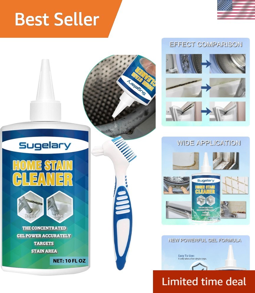 10 Fl Oz Mold Stain Cleaner Gel for Home Use – Multi-Surface Solution