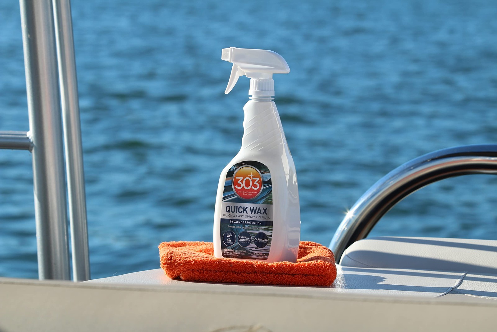 303 Marine Quick Wax – Quick & Easy – 90 Days Of Protection – Provides a Slic…