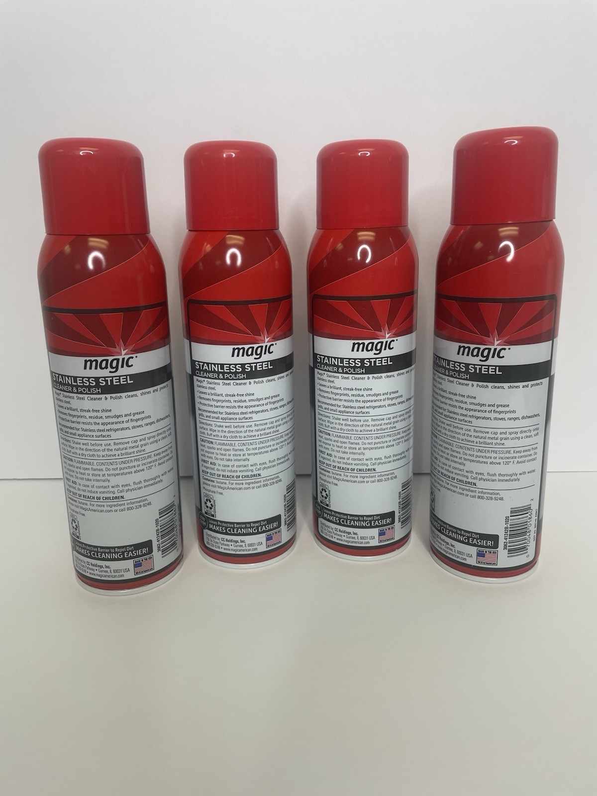 Magic Stainless Steel Range & Appliance Polish & Cleaner Shine Protect Lot of 4